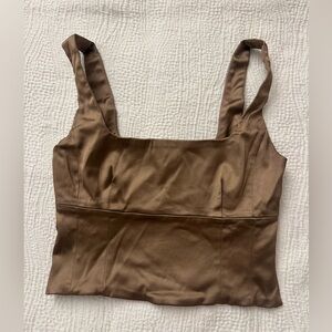 Wilfred Tan Satin Top